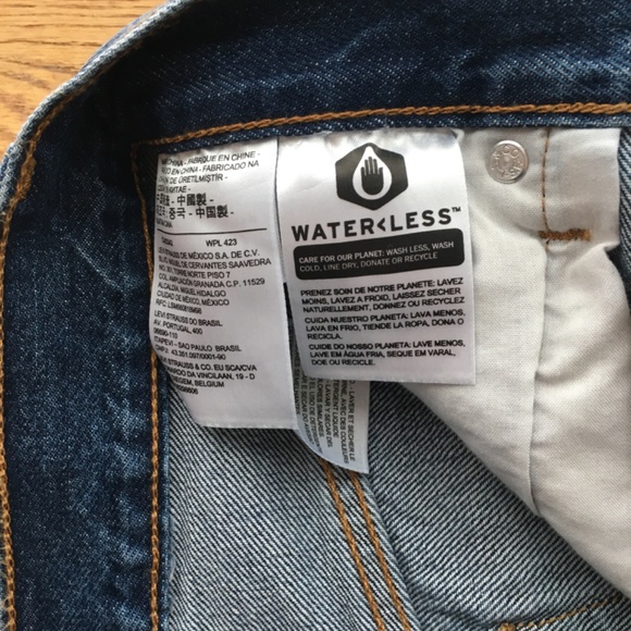 Levis high rise deconstructed denim skirt - Picture 3 of 4